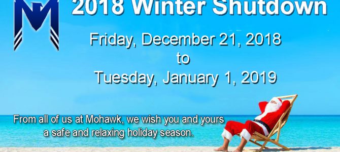 Happy Holidays from Mohawk Electrical Systems, Inc.