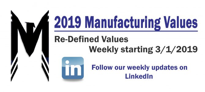 New Manufacturing Value Roll-Out 2019